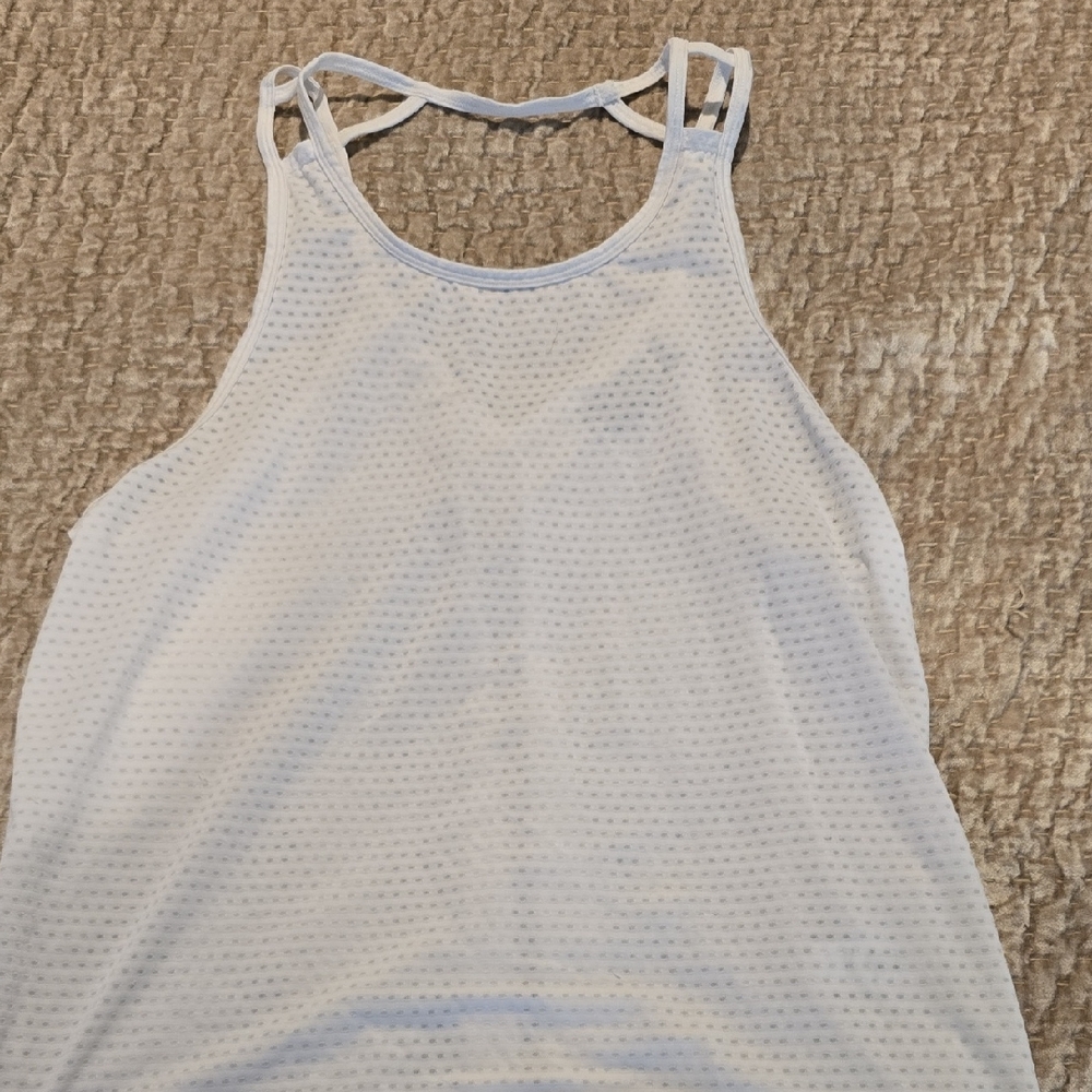 Athleta Women's White Workout Tank Top Size Medium